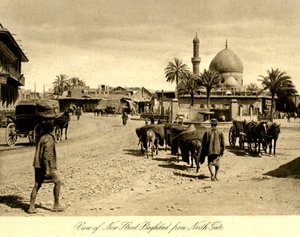 Iraq - Vista della nuova strada Baghdad dal North Gate da Unbekannter Künstler