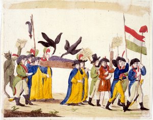 Illustrazione italiana che raffigura la Rivoluzione francese 1795 da Unbekannter Künstler
