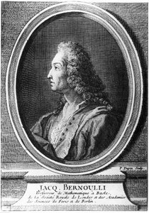Jacques Bernoulli, matematico svizzero, c 1700