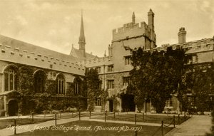 Jesus College, Oxford da Unbekannter Künstler