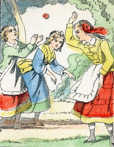 Gioco: La palla - Alfabeto di Intrattenimento per Bambini c.1890