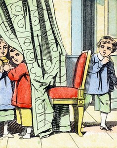 Gioco: nascondino - Alfabeto - intrattenimento per bambini - Immagini d