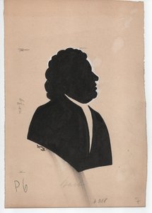 Johann Sebastian Bach (1685-1750) (ca. 1850, silhouette) da Unbekannter Künstler