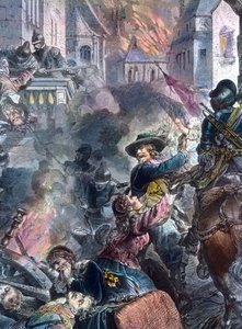 Johann Tserclaes combatte nella città di Magdeburgo da Unbekannter Künstler