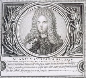Giovanni V del Portogallo (litografia) da Unbekannt