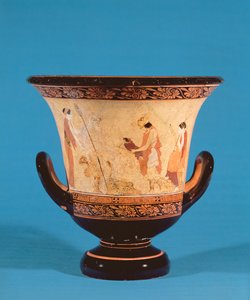 Cratere a calice raffigurante Hermes che consegna l