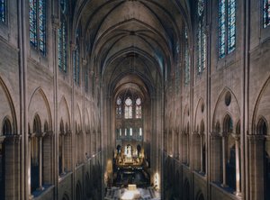 La cattedrale di Notre Dame de Paris, Parigi 4. Costruzione dal 1160, riabilitazione di Viollet Le Duc da Unbekannter Künstler