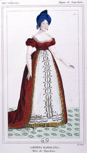 Laetitia Bonaparte, c. 1810 (incisione) da Unbekannter Künstler