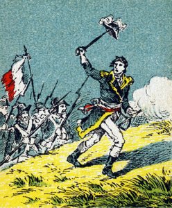 Lazare Nicolas Marguerite Carnot durante la Battaglia di Wattignies il 16 ottobre