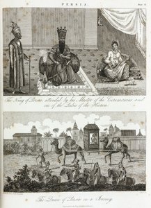 Il re e la regina di Persia, circa 1810-1829 da Unbekannt