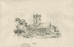 Chiesa di Leigh: litografia, nd [?19th cent]