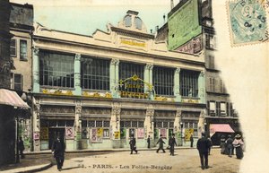 Les Folies-Bergère esterno, Parigi famoso night club parigino da Unbekannter Künstler
