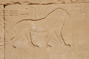 Scultura del leone, Karnak, Luxor, Egitto da Unbekannt