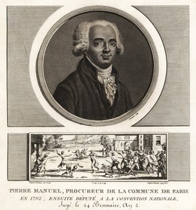 Louis Pierre Manuel, scrittore, procuratore della Comune di Parigi, ghigliottinato nel 1793