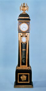 Orologio a pendolo con equazione in ebano Luigi XVI, di Ferdinand Berthoud, Parigi, fine XVIII secolo da Unbekannt