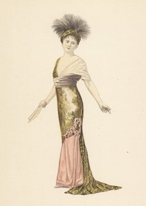 Madame Pierat in un abito di Redfern in Les Marionettes da Unbekannter Künstler