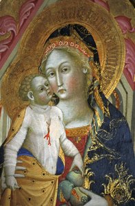 Madonna col Bambino, Francesco di Gentile, XIV secolo, Museo Piersanti, Matelica, Marche, Italia