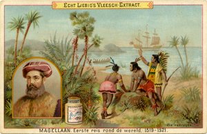Il primo viaggio di Magellano intorno al mondo da Unbekannter Künstler
