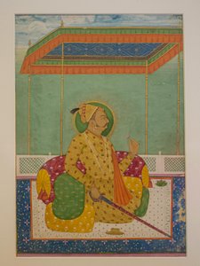 Maharaja Ajit Singh, Dipinto, Forte Mehrangarh, Jodhpur, Rajasthan, India, Asia (foto) da Unbekannter Künstler