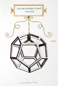 Disegni matematici Dodecaedro di Da Vinci da Unbekannt
