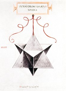 Disegni Matematici Ottaedro di Da Vinci da Unbekannt