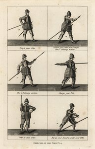 Esercizi militari con la picca