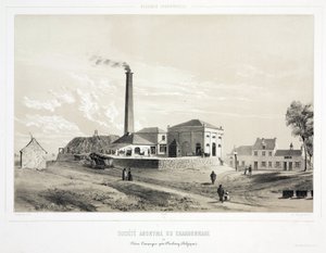 Estrazione mineraria, carbone Coalmining company, Pieton Campagne, Belgio da Unbekannt