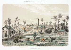 Estrazione mineraria, minerali di metallo Miniera di zinco, Rabotraedt, Prussia