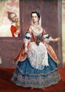 Miss Contat come Suzanne in Le nozze di Figaro, inizio XIX secolo