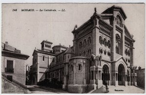 Monaco: vista esterna della Cattedrale Notre Dame Immaculee da William M. Timlin