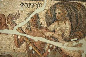 Mosaico di scena marina, Turchia da Unbekannt