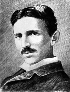 Nikola Tesla, ingegnere, fisico e inventore serbo-croato, c. 1885