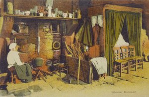 Interno normanno, inizio XX secolo (cartolina)