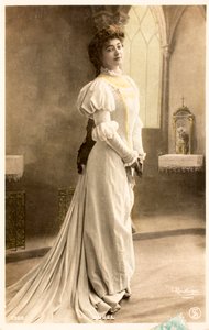 Vecchia cartolina/Yvonne Dubel (1881-1958)/Attrice da William M. Timlin