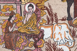 Pagoda buddista Ong Nui, affresco murale, La vita del Buddha, Quy Nhon, Vietnam, 2019 da Unbekannt