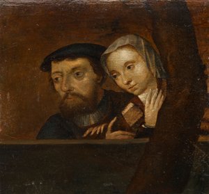 Coppia sulla balaustra
