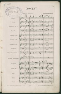 Concerto per violino n. 1, op. 6 di Paganini da Unbekannter Künstler
