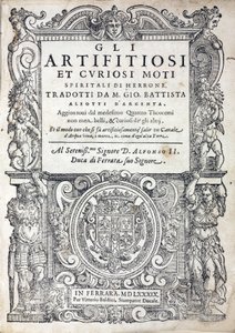 Pagina del titolo di 