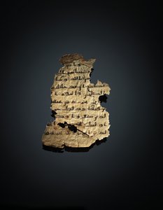 Pagina di un palinsesto del Corano non registrato copiato su una precedente Bibbia copta, probabilmente Egitto, c.VIII secolo da Unbekannt