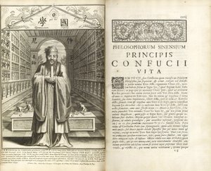 Pagine da Confucius Sinarum Philosophus (Confucio, il filosofo dei cinesi) da Unbekannt