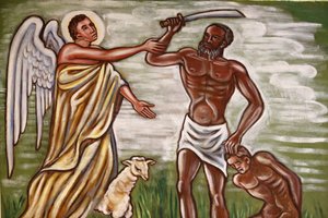 Dipinto. Il sacrificio di Abramo, Aneho, Togo