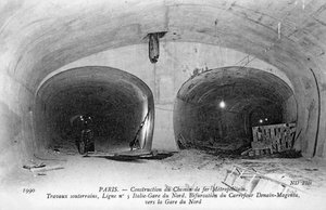 Metro di Parigi - costruzione della metropolitana