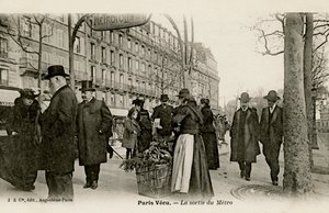 Parigi Métro - ingresso con arco art nouveau da Unbekannter Künstler