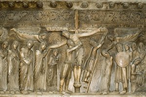 Parma Emilia Romagna Italia Piazza del Duomo nel Duomo Desposizione dalla Croce di Benedetto Antelami 1178 da Unbekannt