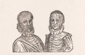 Pater annorum quadragina, & filus annorum viginti toto corpore pilosi da Unbekannt