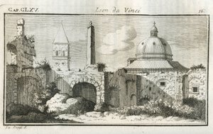 Studi prospettici. Incisione da Trattato di... da Unbekannt