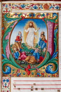 Biblioteca Piccolomini: libro del coro, cod. 29.13, ff. 30r con 