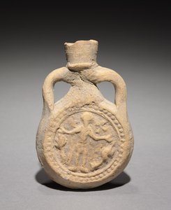 Fiasca del pellegrino con San Mena, 500-700 da Unbekannt