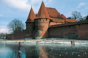 Polonia, Voivodato della Pomerania, Malbork, Castello, Fortezza gotica costruita dall