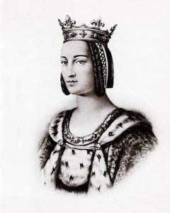 Ritratto di Charlotte de Savoie (1445-1483) Regina di Francia, incisione, sd da Unbekannter Künstler